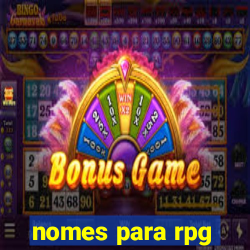 nomes para rpg